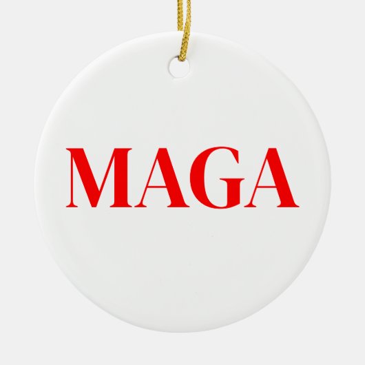 Trump Maga 2024 Keramik Ornament (Vorne)