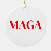 Trump Maga 2024 Keramik Ornament (Hinten)