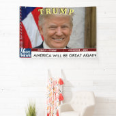 TRUMP MAGA 2024 PRÄSIDENTENWAHL BANNER (InSitu)