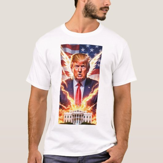 Trump MAGA 2024 Rette Amerika T-Shirt (Vorderseite)