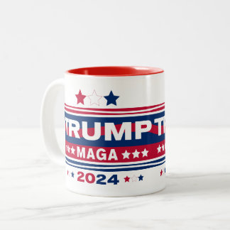 TRUMP~MAGA~2024 ZWEIFARBIGE TASSE