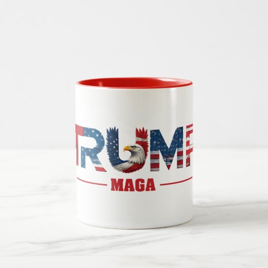 TRUMP MAGA 2024 ZWEIFARBIGE TASSE (Mittel)