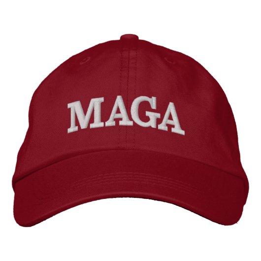 Trump Maga Bestickte Baseballkappe (Vorderseite)