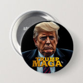 Trump MAGA Button (Vorne & Hinten)