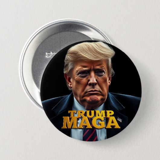 Trump MAGA Button (Vorne & Hinten)