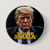 Trump MAGA Button (Vorderseite)