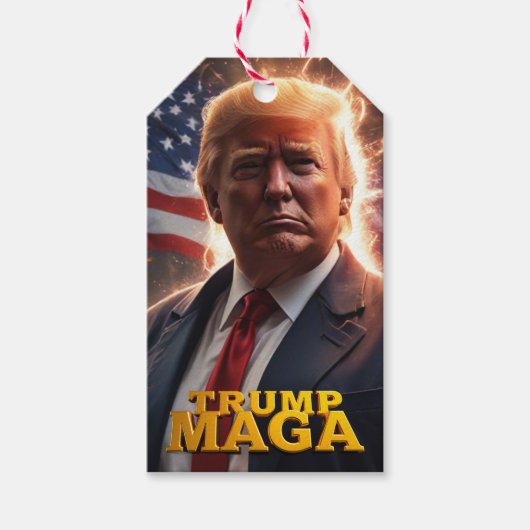 Trump MAGA Geschenkanhänger (Vorderseite)