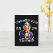 Trump Maga Ich stimme für Geschäfte für Trump 2024 Karte (Gelbe Blume)