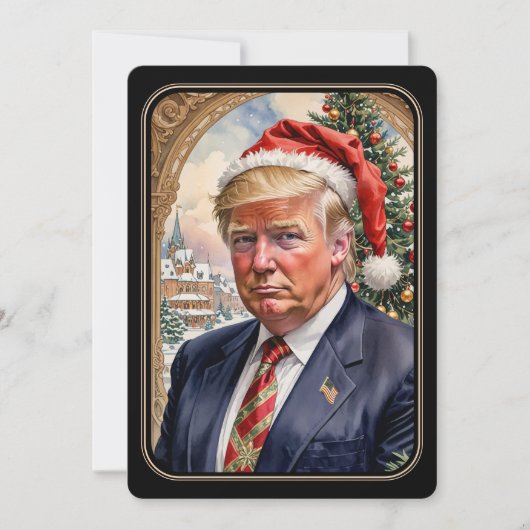 Trump MAGA Maganificent Christmas Card Feiertagskarte (Vorderseite)