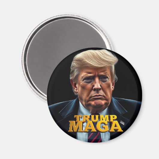 Trump MAGA Magnet (Vorderseite/Rückseite)