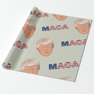 Trump MAGA-Muster Geschenkpapier