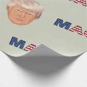 Trump MAGA-Muster Geschenkpapier (Ecke)