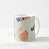 Trump MAGA-Muster Kaffeetasse (VorderseiteRechts)