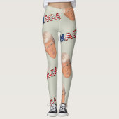 Trump MAGA-Muster Leggings (Vorderseite)