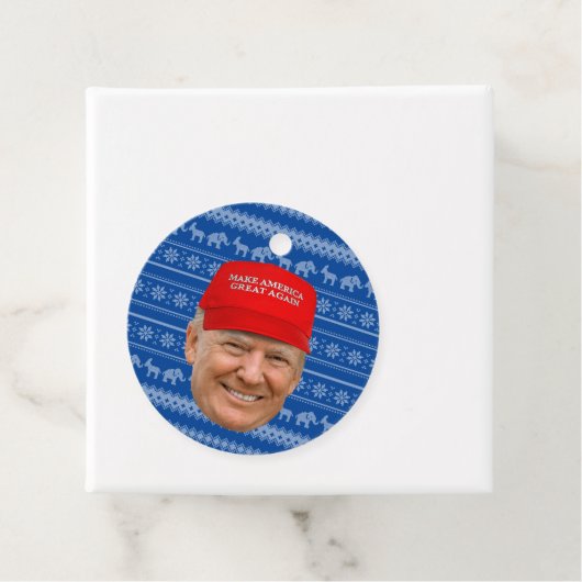 TRUMP MAGA Weihnachten Geschenkanhänger (Beispiel)