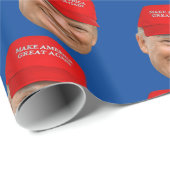TRUMP MAGA Weihnachten Geschenkpapier (Rolleneckpunkt)