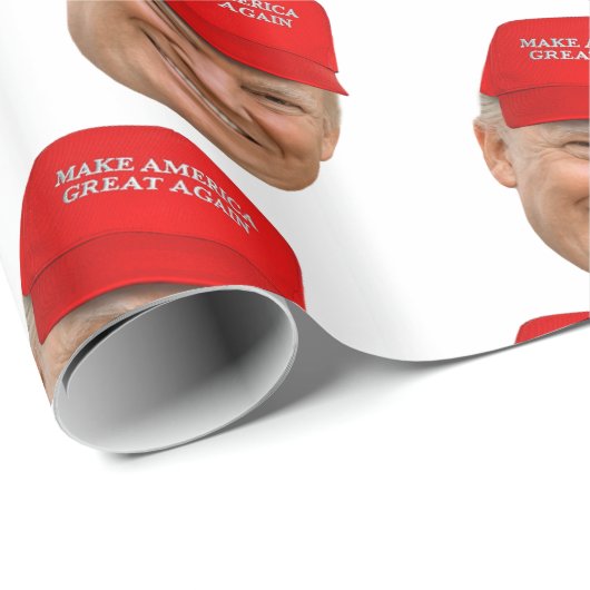 TRUMP MAGA Weihnachten Geschenkpapier (Rolleneckpunkt)