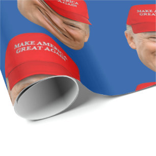 TRUMP MAGA Weihnachten Geschenkpapier