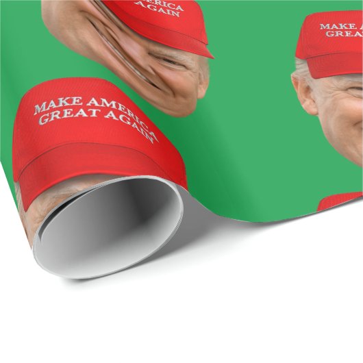 TRUMP MAGA Weihnachten Geschenkpapier (Rolleneckpunkt)