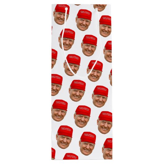 TRUMP MAGA Weihnachten Geschenktüte Für Weinflaschen (Rückseite)