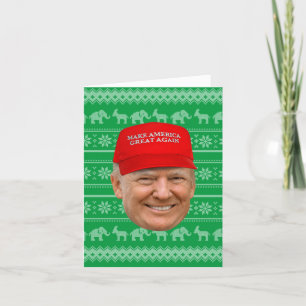 TRUMP MAGA Weihnachten Karte