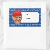 TRUMP MAGA Weihnachten Rechteckiger Aufkleber (Tasche)