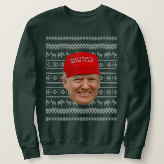 TRUMP MAGA Weihnachten Sweatshirt (Design vorne)