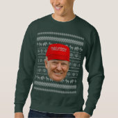 TRUMP MAGA Weihnachten Sweatshirt (Vorderseite)
