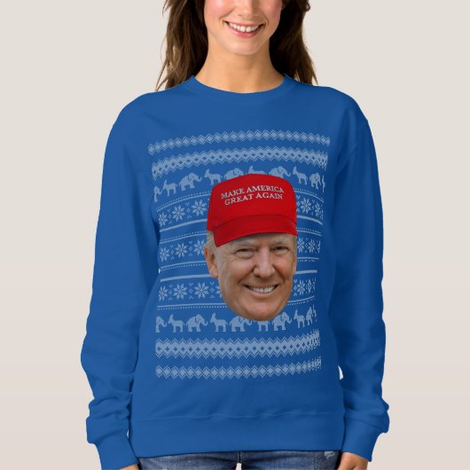 TRUMP MAGA Weihnachten Sweatshirt (Vorderseite)