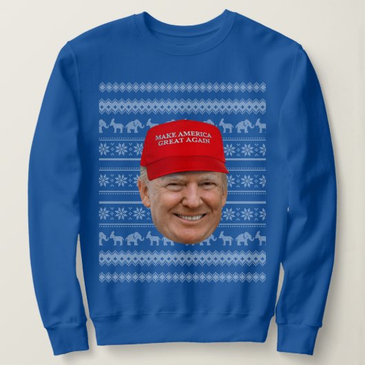 TRUMP MAGA Weihnachten Sweatshirt (Design vorne)