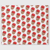 TRUMP MAGA Weihnachtswaschpapier Geschenkpapier (Flach)