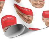 TRUMP MAGA Weihnachtswaschpapier Geschenkpapier (Rolleneckpunkt)