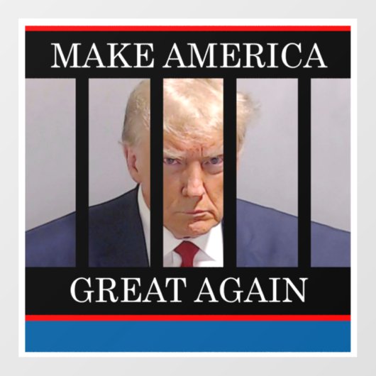 Trump MAGA Window Clying Fensteraufkleber (Blatt)