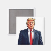 Trump Magnet (Vorderseite/Rückseite)