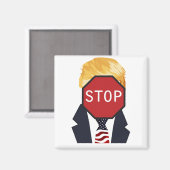 Trump Magnet stoppen (Vorderseite/Rückseite)