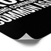 Trump Making Common Sense Common Again!  Poster (Ecke)