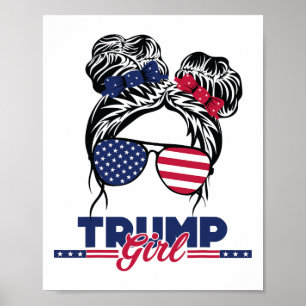 Trump Mama Einweihung Tag 2025 Messy Bun American Poster