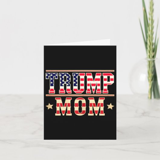 Trump-Mama glücklich Muttertag Konservative Mama A Karte (Vorderseite)