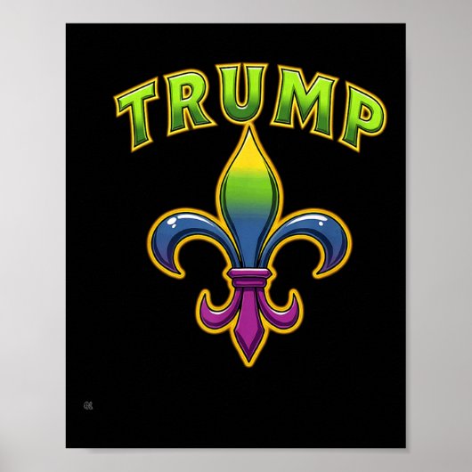 Trump Mardis Gras Poster (Vorne)