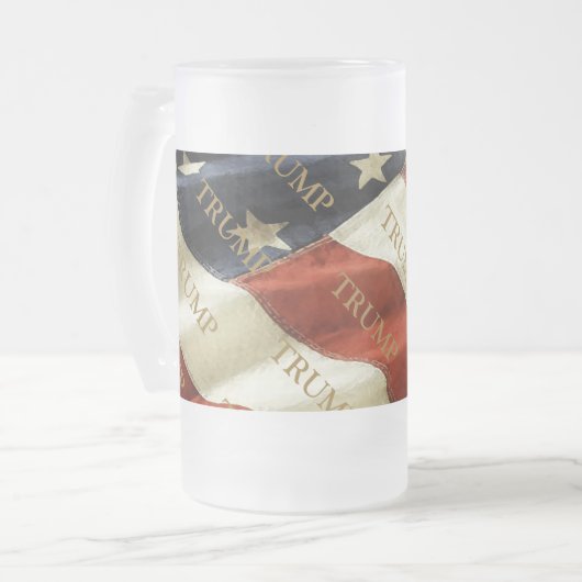 TRUMP MATTGLAS BIERGLAS (Vorderseite Links)