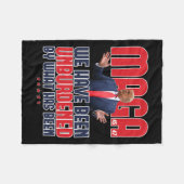 Trump Mega 2024 47. Präsident Unburdened Meme Des Fleecedecke (Vorderseite (Horizontal))