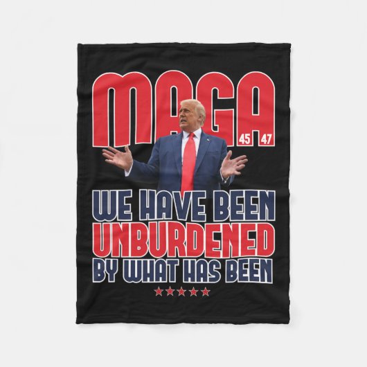 Trump Mega 2024 47. Präsident Unburdened Meme Des Fleecedecke (Vorderseite)