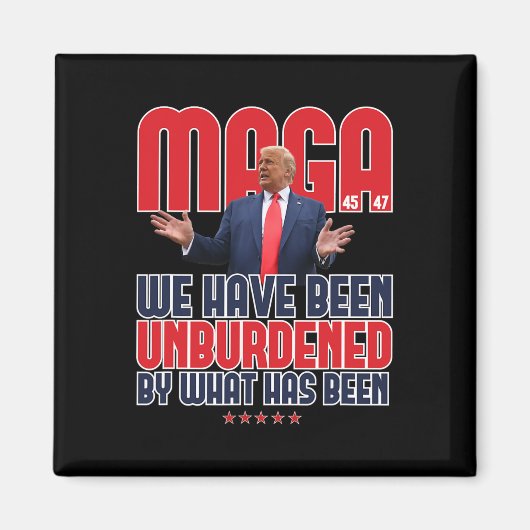 Trump Mega 2024 47. Präsident Unburdened Meme Des Magnet (Vorne)