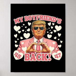 Trump Mein Freund Ck Valentinstag Trump Rosa Anzug Poster