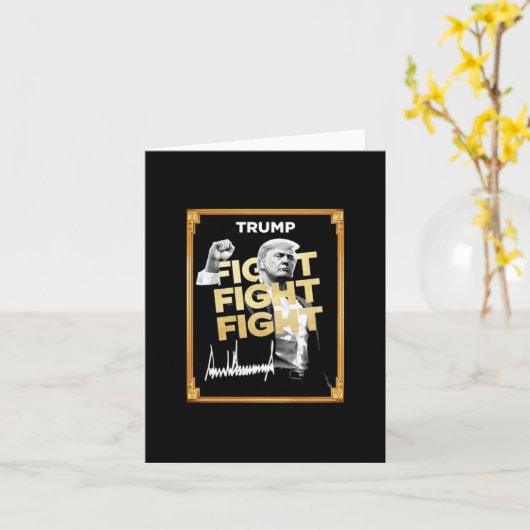 Trump Meme Coin Karte (Gelbe Blume)