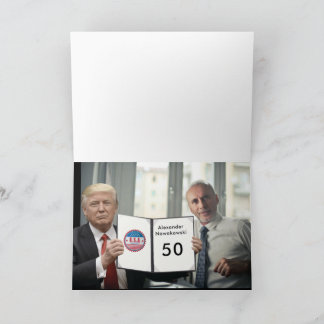 Trump Mens Funny 50. Geburtstag Einladung