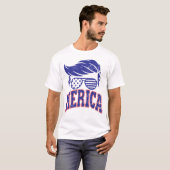 Trump Merica Funny I Liebe Amerika Amerikanische U T-Shirt (Vorne ganz)