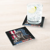 Trump Merica Glasuntersetzer (Schrägansicht)