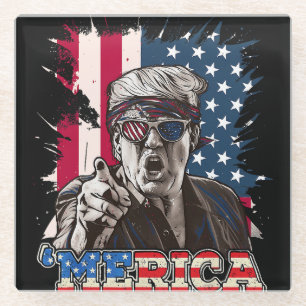 Trump Merica Glasuntersetzer