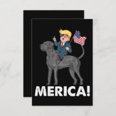 Trump Merica Great Dane Dog American Hero 4. Save The Date (Vorne/Hinten)